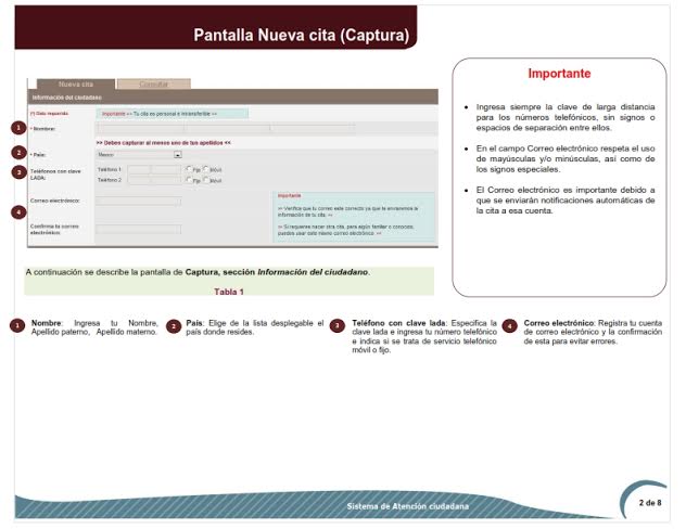 errores de correo electronico de citas en linea